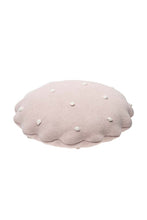Load image into Gallery viewer, Knitted Cushion Round Biscuit Pink
