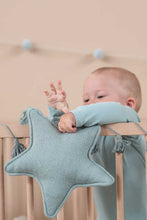 Load image into Gallery viewer, Knitted Cushion Twinkle Star Indus Blue
