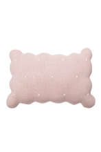 Load image into Gallery viewer, Knitted Cushion Biscuit Pink
