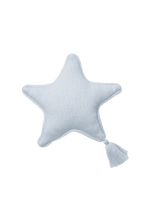 Load image into Gallery viewer, Knitted Cushion Twinkle Star Soft Blue
