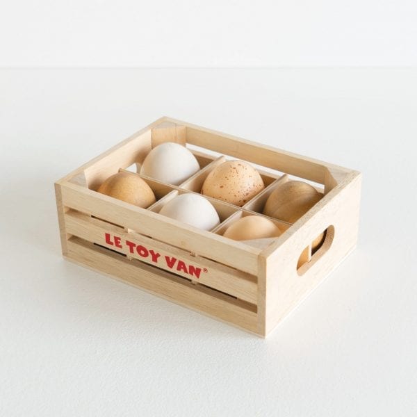 Wooden Farm Eggs - Half Dozen