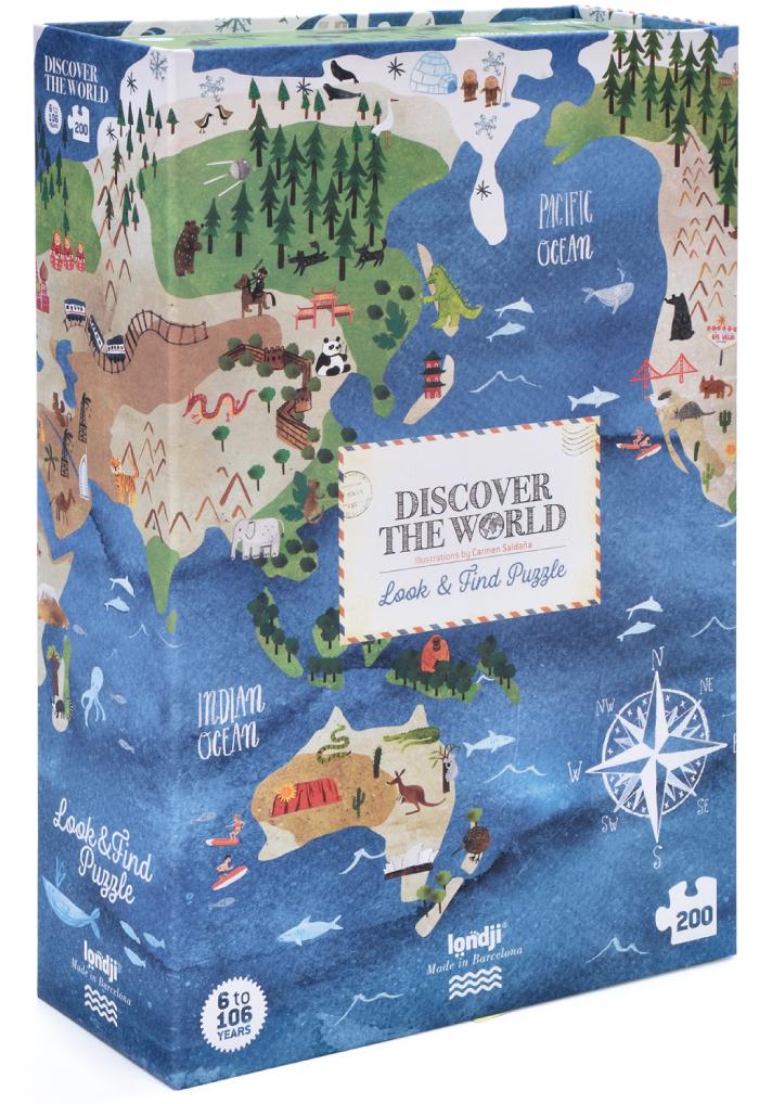 LONDJI Puzzle - Discover the World (200 pcs) - Observation