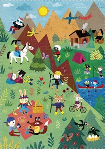Puzzle - Let's Go to the Mountain (36pcs )- Reversible