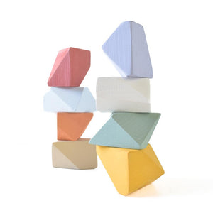 Matte Rainbow | 8 Set of Rock Blocks - Things They Love
