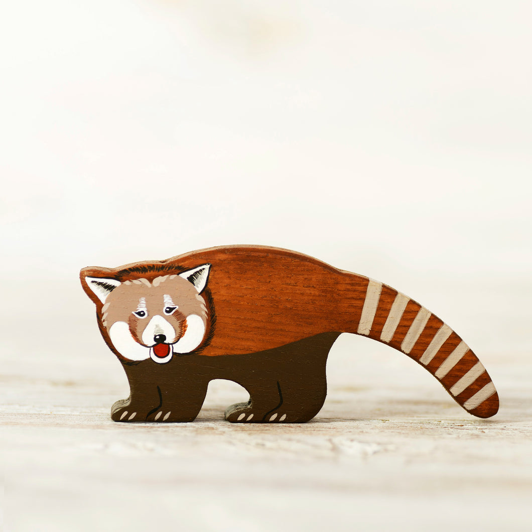 Wooden Red Panda - Things They Love