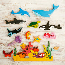 Load image into Gallery viewer, Wooden Coral Reef Puzzle - Things They Love
