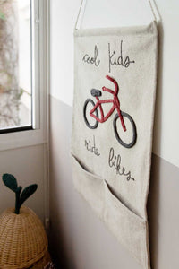 Wall Pocket Hanging Cook Kids Ride Bikes