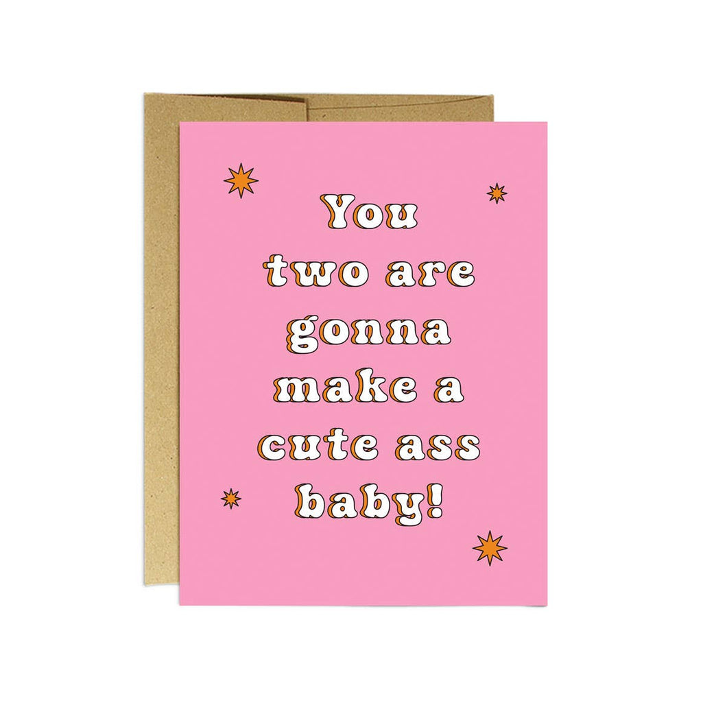 Cute A** Baby | New Baby Card