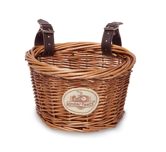 Kinderfeets Wicker Bike Basket For Classic, Retro & Tiny Tot