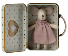 Load image into Gallery viewer, Angel Mouse in Suitcase- Maileg
