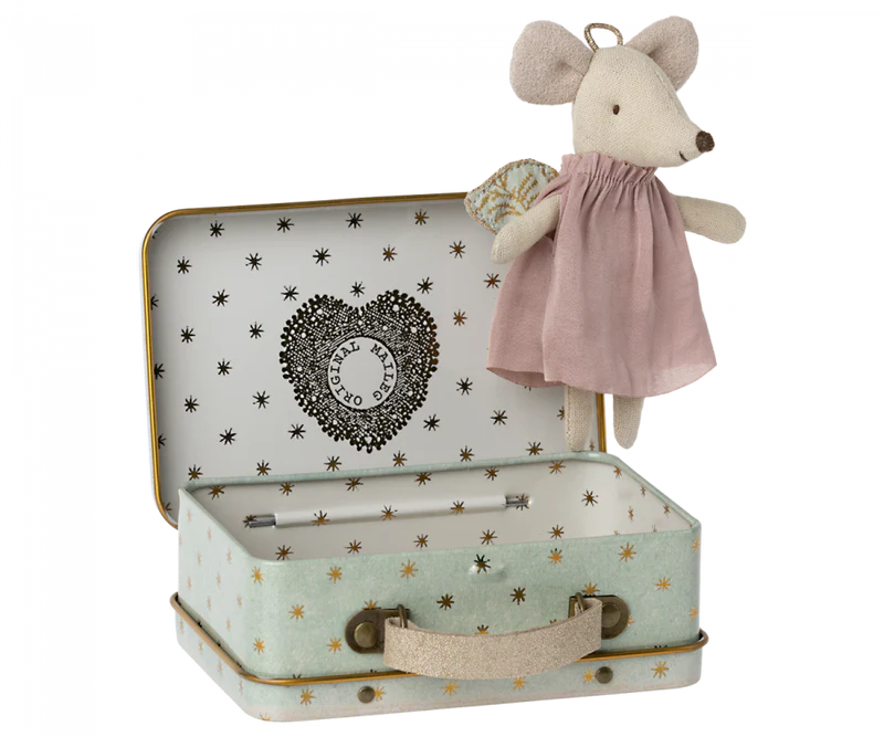 Angel Mouse in Suitcase- Maileg