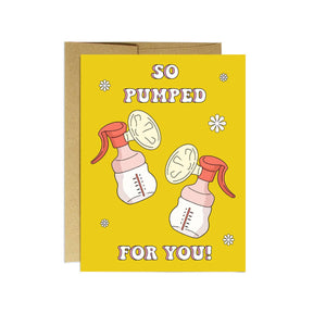 So Pumped For You! | New Baby Card