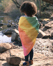 Load image into Gallery viewer, Rainbow Silk Baby Blanket
