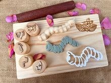 Load image into Gallery viewer, Butterfly Lifecycle Playdough Stamps

