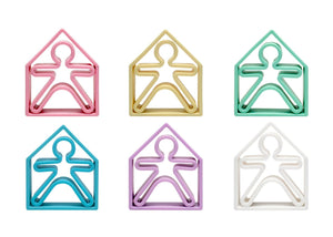 Pastel Kids & Houses 6 Pack (Assorted Pastel Colors)