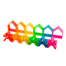 Load image into Gallery viewer, Neon Kids &amp; Houses 6 Pack (Assorted Colors)
