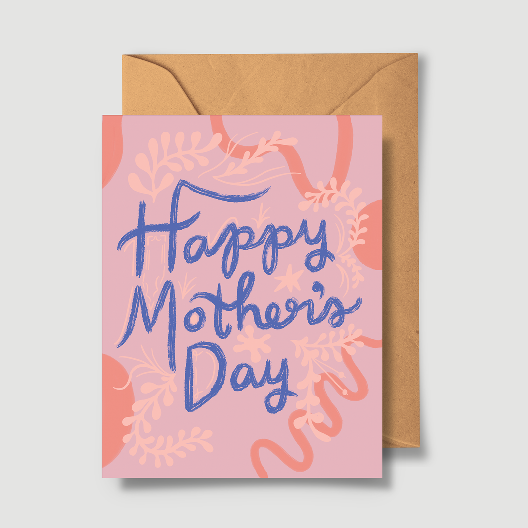 Happy Mother's Day Retro Greeting Card