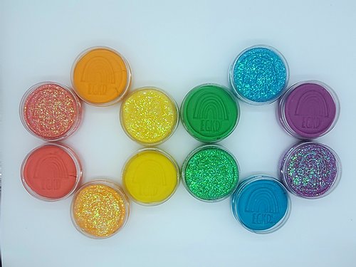 Glitter Rainbow Dough Scented