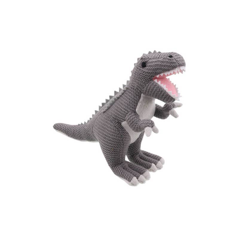 Wilberry Knitted: T-Rex (Grey - Small)