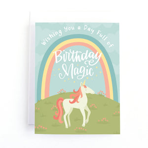 Wishing you a birthday… (unicorn) Birthday Card