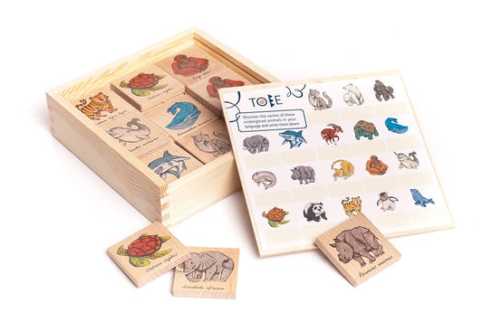 BAJO Endangered Animals Memory Game