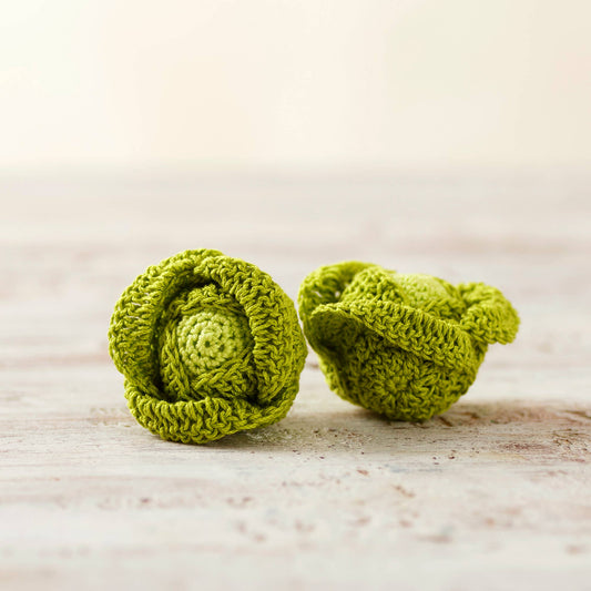 Crochet Brussels Sprout Crochet food Pretend Play