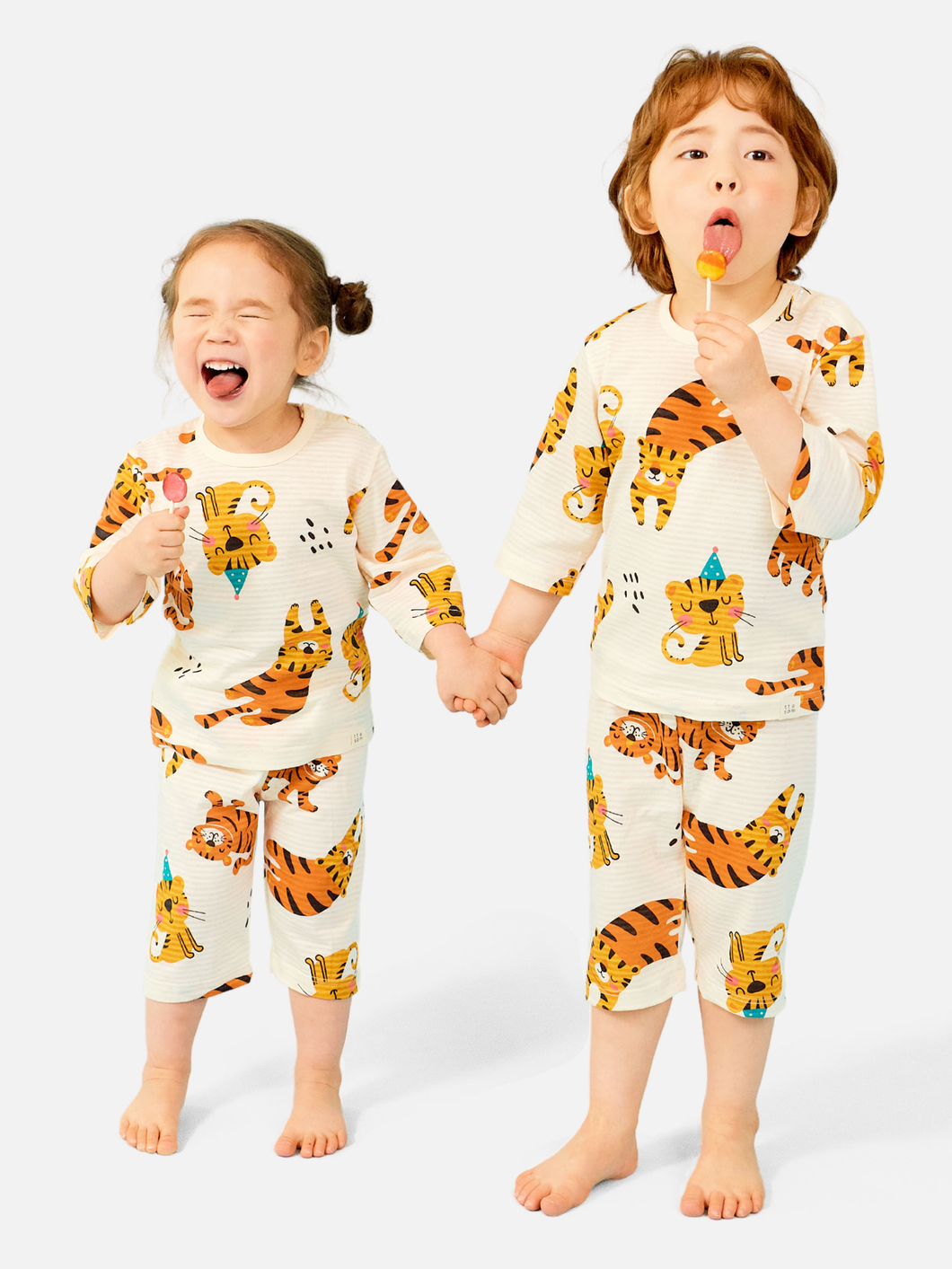 Tiger Party Organic Pajama Set