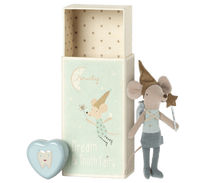 Load image into Gallery viewer, Tooth Fairy Mouse in Matchbox - Blue
