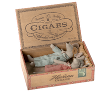 Load image into Gallery viewer, Mum and Dad Mice in Cigar Box Classic
