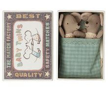 Load image into Gallery viewer, Maileg Twins, Baby Mice in Matchbox Classic
