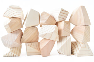 Natural | 16 Set of Rock Blocks - Things They Love