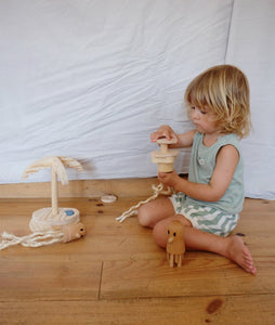 Wooden Stacking Jellyfish